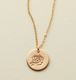 MADE BY MARY September Birth Flower Necklace