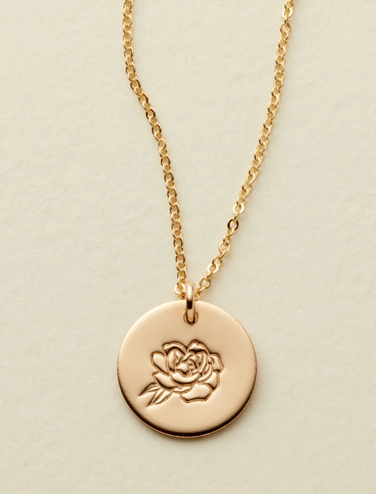 MADE BY MARY September Birth Flower Necklace