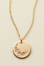 MADE BY MARY March Birth Flower Necklace