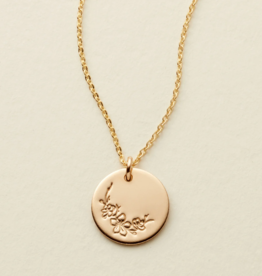 MADE BY MARY March Birth Flower Necklace