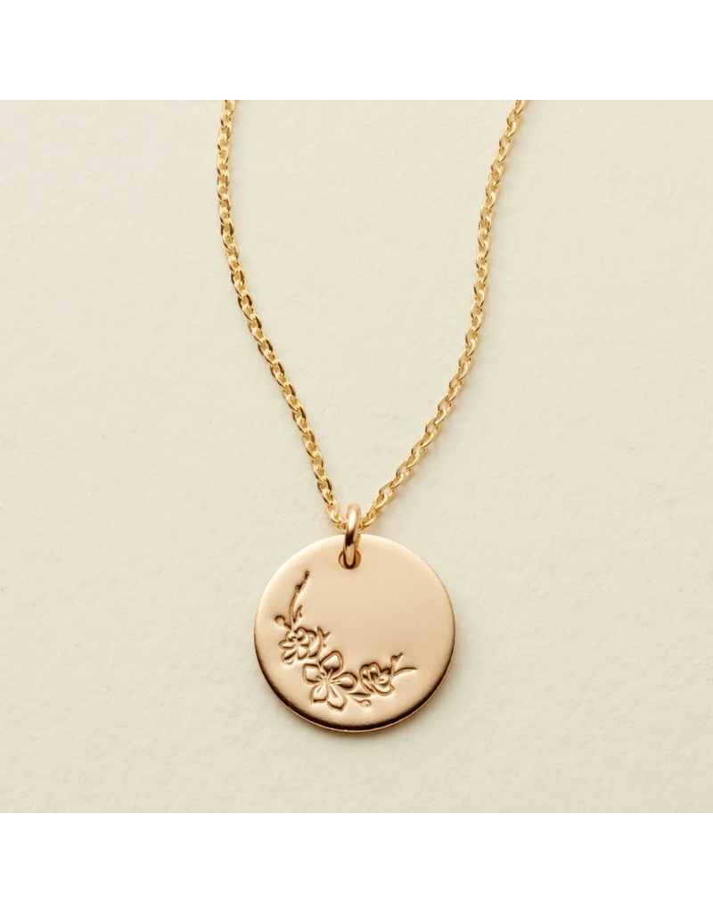MADE BY MARY March Birth Flower Necklace