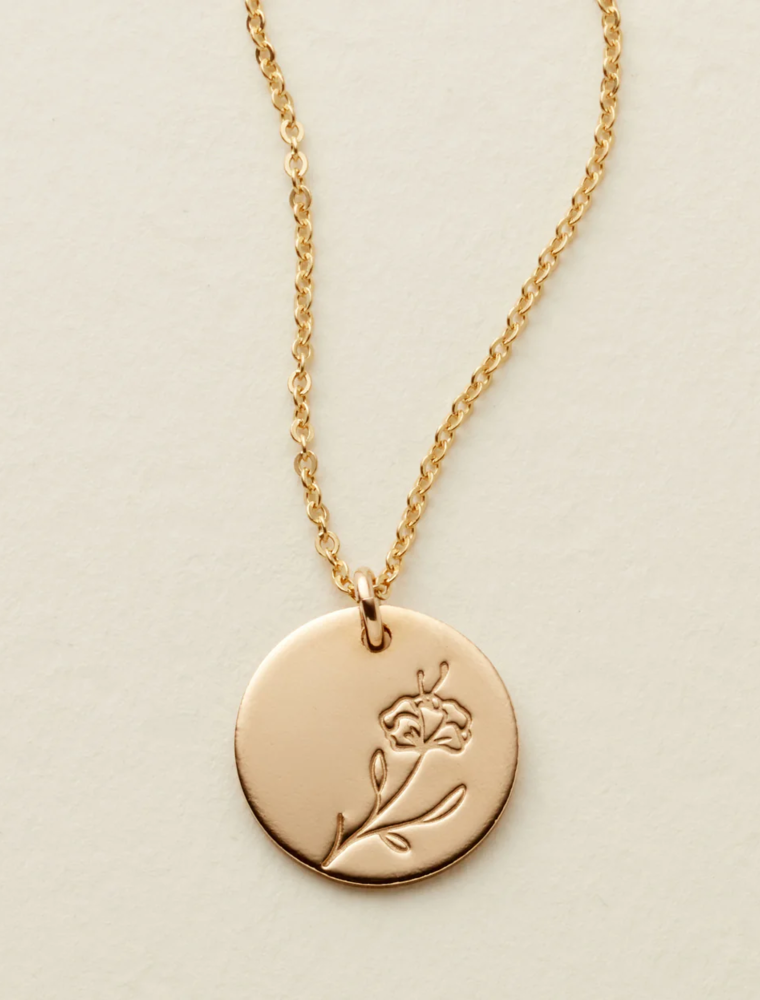 MADE BY MARY February Birth Flower Necklace