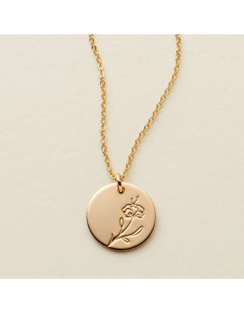 MADE BY MARY February Birth Flower Necklace