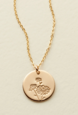 MADE BY MARY November Birth Flower Necklace