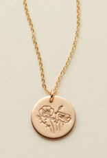 MADE BY MARY August Birth Flower Necklace