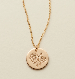 MADE BY MARY August Birth Flower Necklace