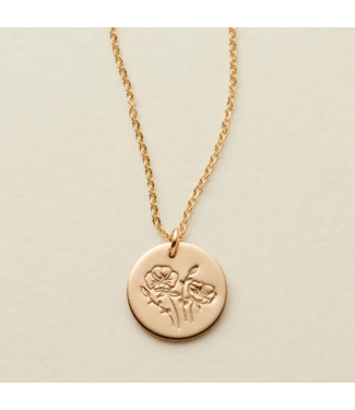 MADE BY MARY August Birth Flower Necklace