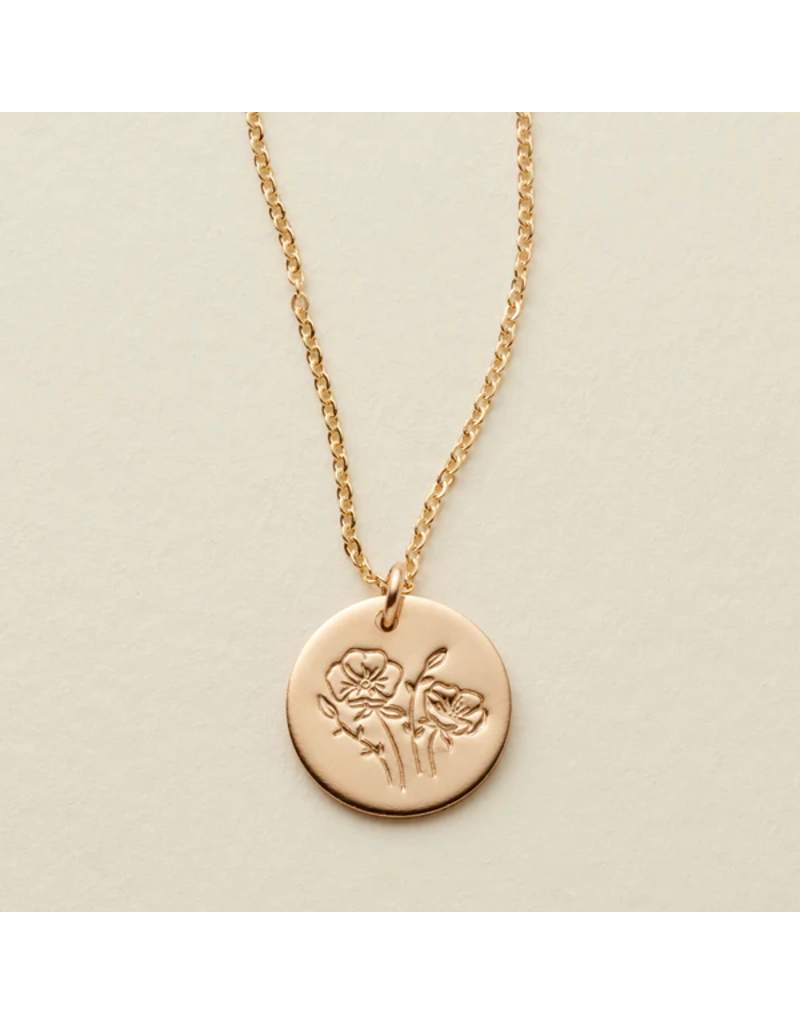 MADE BY MARY August Birth Flower Necklace