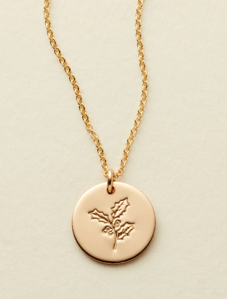 MADE BY MARY December Birth Flower Necklace
