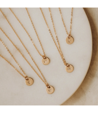 MADE BY MARY Evie Charm Disc Necklace