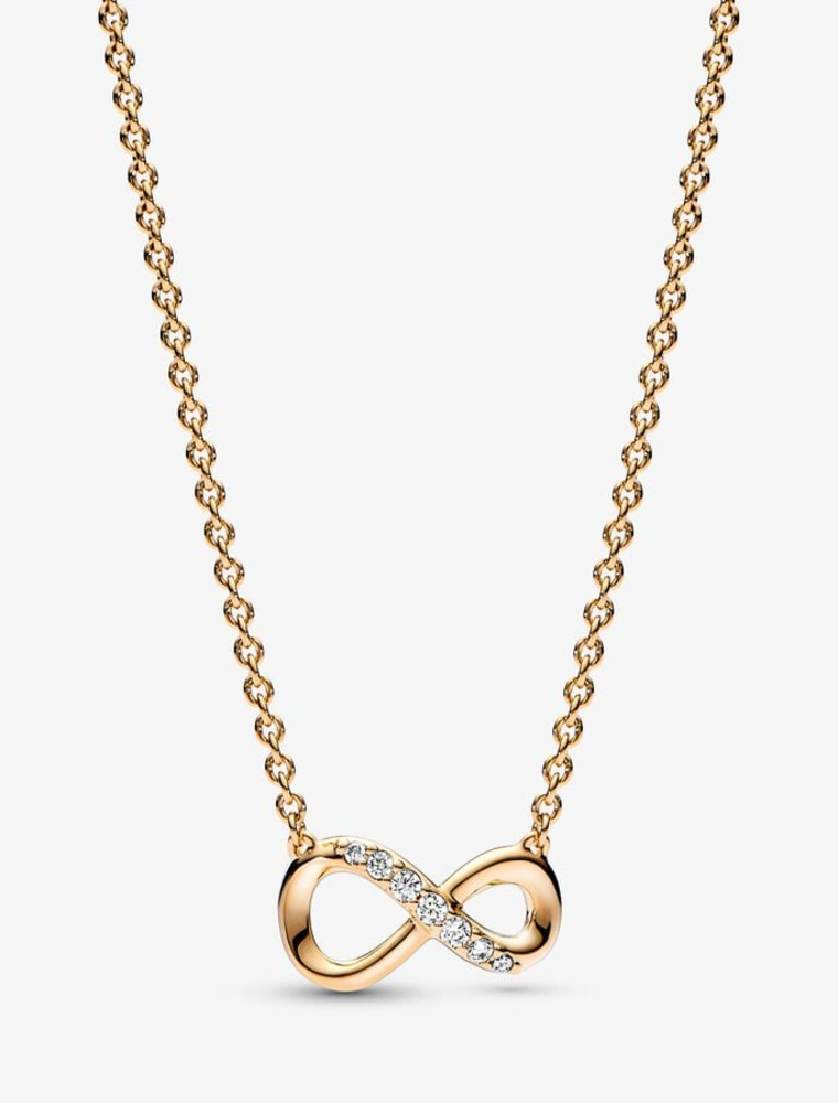 PANDORA Sparkling Infinity Collier Necklace in Gold