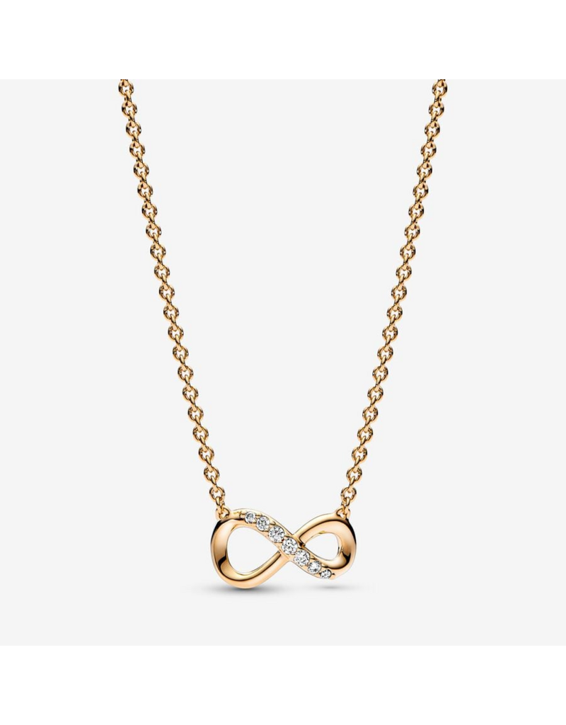 PANDORA Sparkling Infinity Collier Necklace in Gold