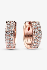 PANDORA Pandora Timeless Pavé Double-Row Hoop Earrings