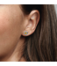 November Honey Eternity Circle Stud Earrings