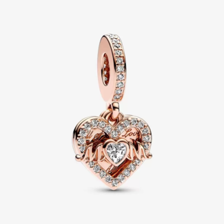 PANDORA Heart & Mom Dangle Charm