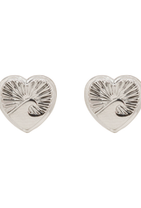 PURA VIDA Love Tide Stud Earrings in Silver PURA VIDA Love Tide Stud Earrings in Silver