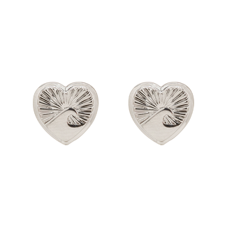 PURA VIDA Love Tide Stud Earrings in Silver