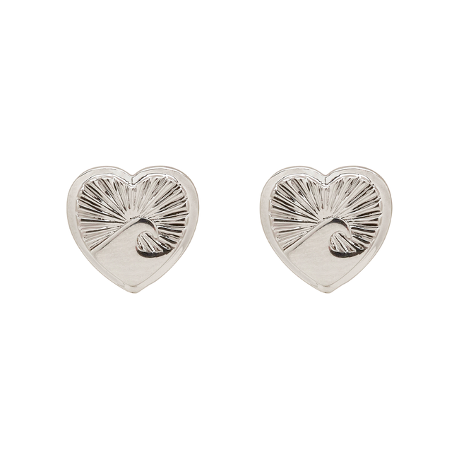 Love Tide Stud Earrings in Silver