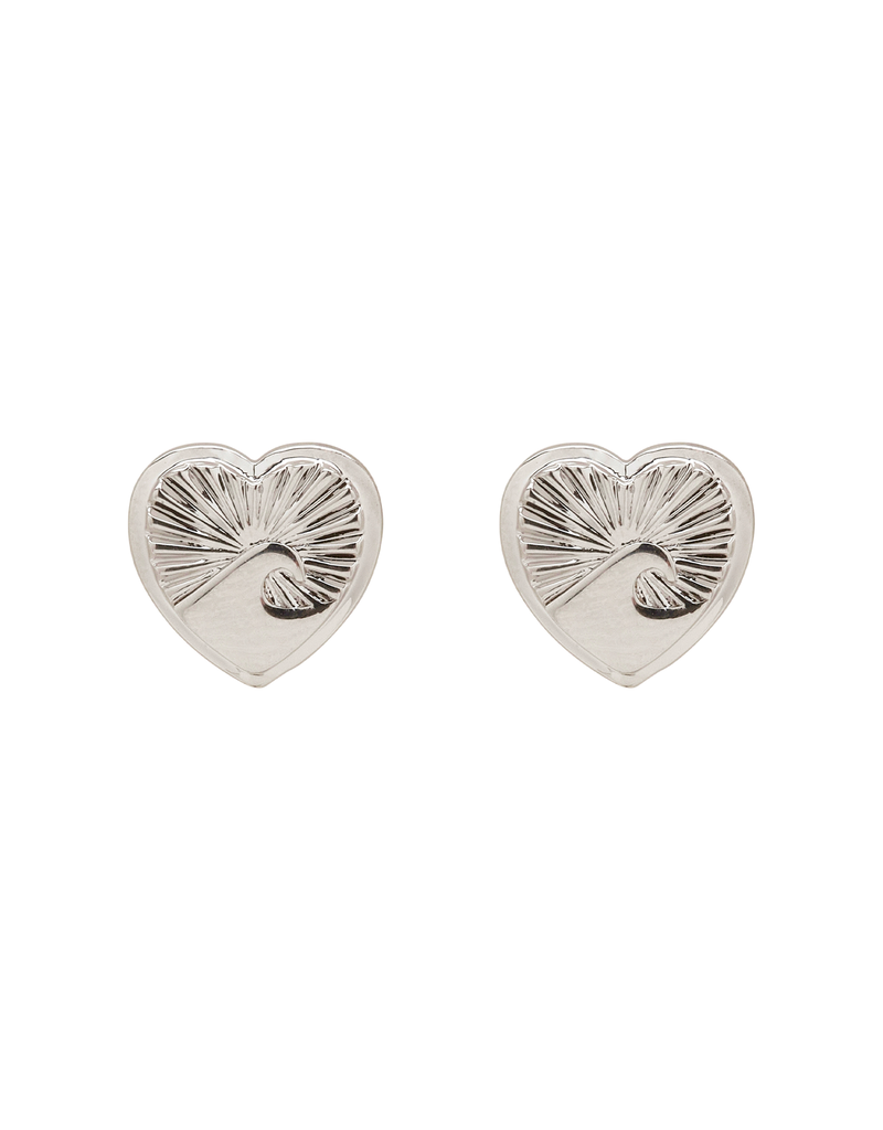 PURA VIDA Love Tide Stud Earrings in Silver