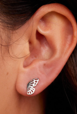 PURA VIDA Fly Away Butterfly Stud Earrings in Silver PURA VIDA Fly Away Butterfly Stud Earrings in Silver
