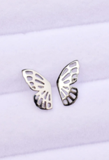 PURA VIDA Fly Away Butterfly Stud Earrings in Silver PURA VIDA Fly Away Butterfly Stud Earrings in Silver