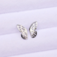 Fly Away Butterfly Stud Earrings in Silver