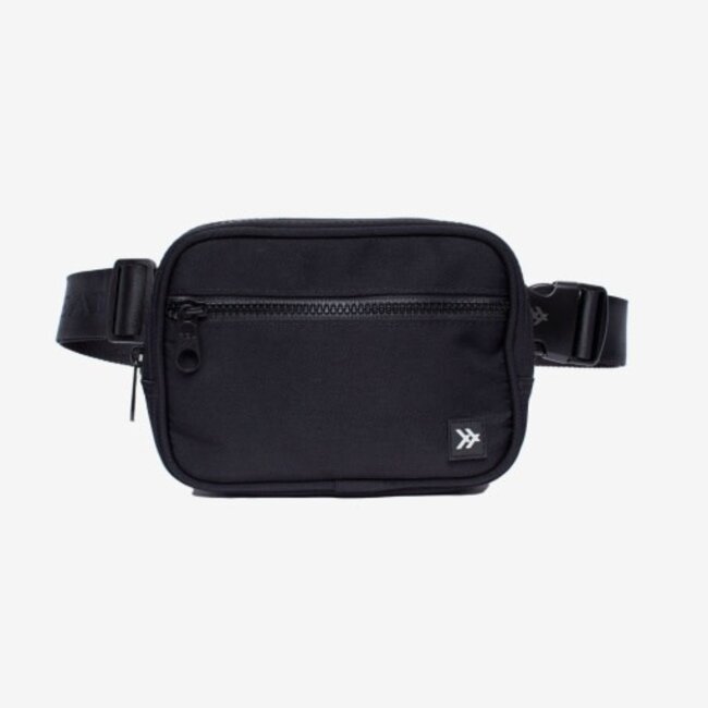 Pretty Simple Woven Westlyn Bum Bag in Black - Her Hide Out