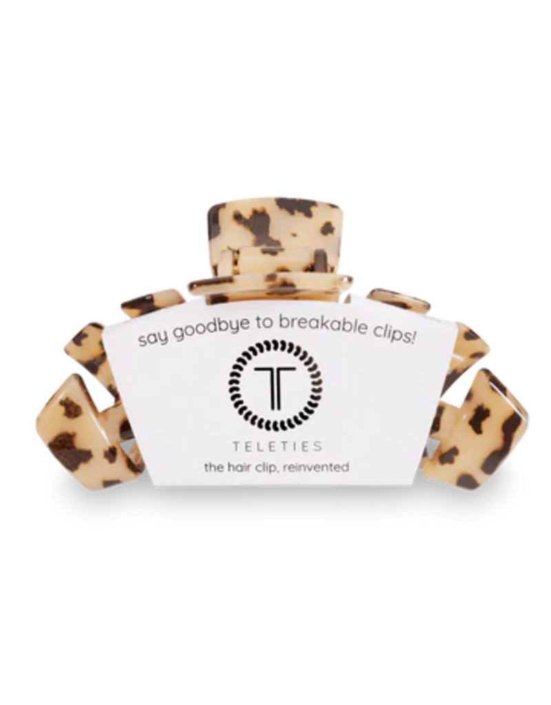 TELETIES Classic Blonde Tortoise Large Hair Clip