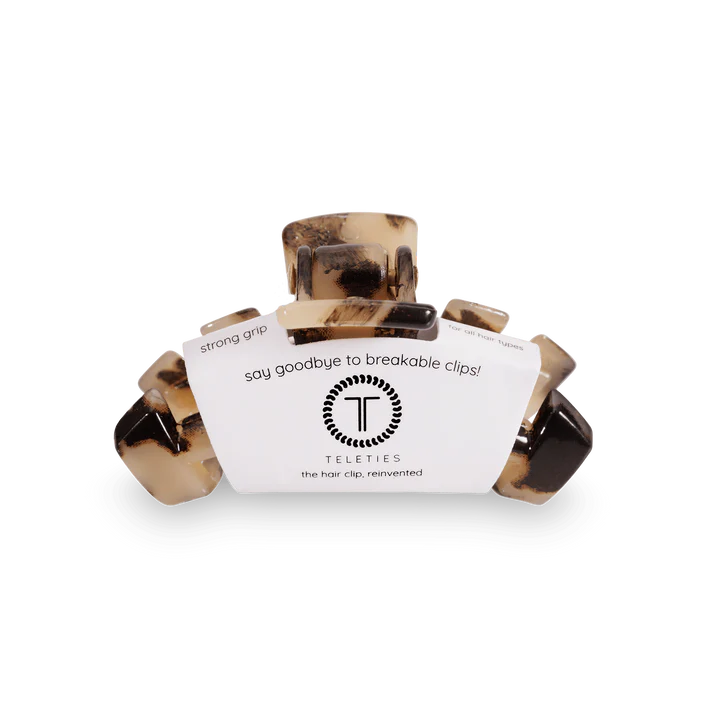 TELETIES Classic Blonde Tortoise Tiny Hair Clip