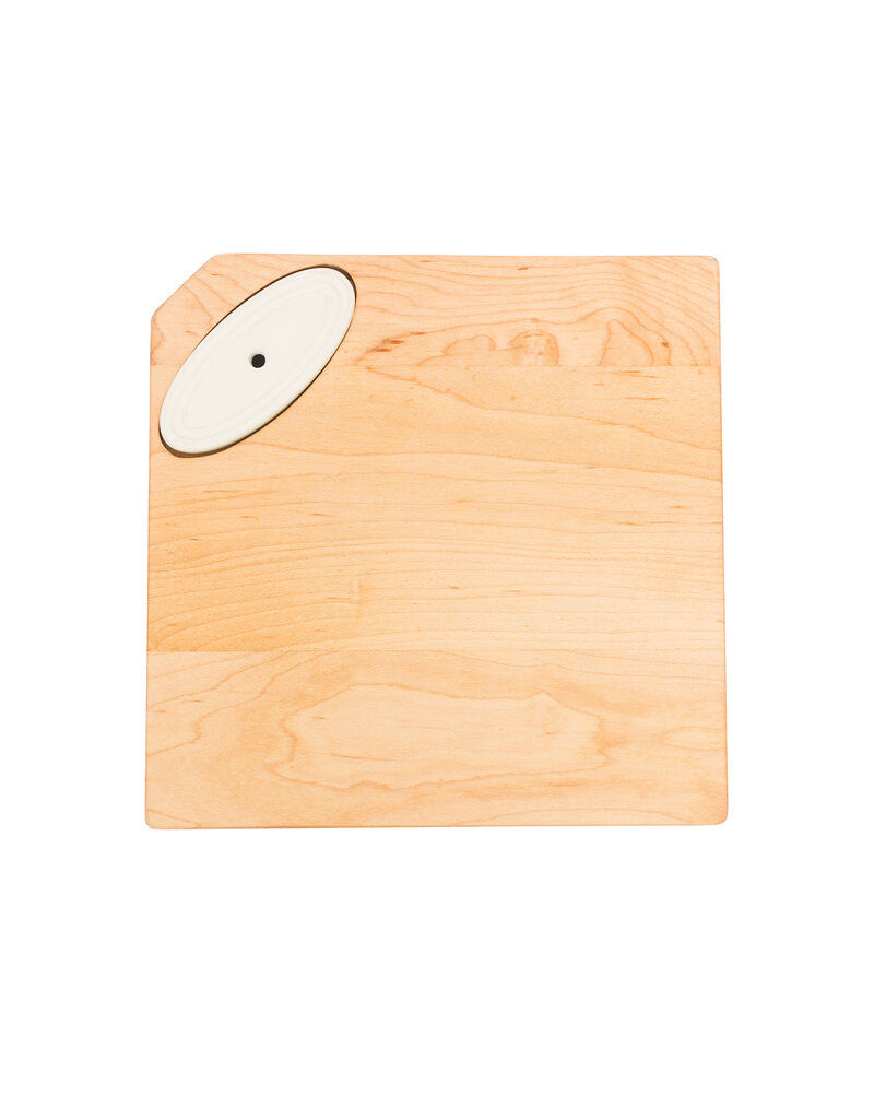 NORA FLEMING Pinstripes Maple Cheese Board