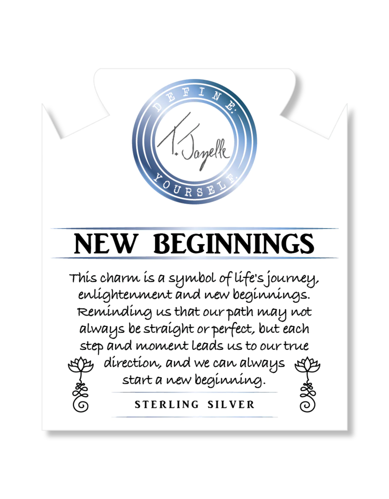 TJAZELLE New Beginnings Bracelet in Peach Moonstone & Silver