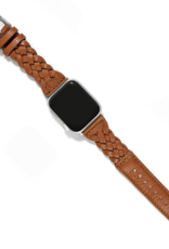 BRIGHTON Sutton Braided Leather Watch Band in Luggage BRIGHTON Sutton Braided Leather Watch Band in Luggage