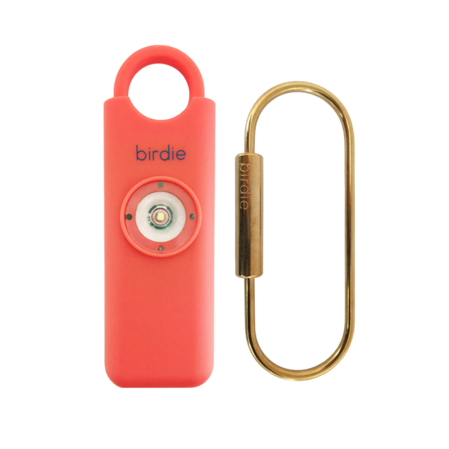Birdie Personal Safety Alarm in Coral