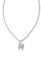 KENDRA SCOTT DESIGN Crystal Letter H Silver Short Pendant Necklace in White Crystal KENDRA SCOTT DESIGN Crystal Letter H Silver Short Pendant Necklace in White Crystal