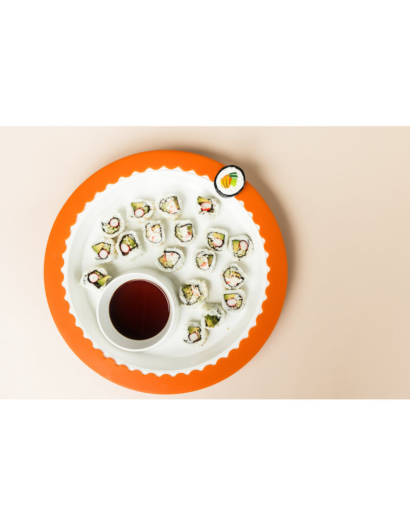 NORA FLEMING Orange Silicone Band - Pediatric Cancer