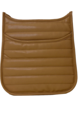 AHDORNED Sarah Quilted Faux Leather Messenger - Camel