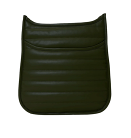 AHDORNED Sarah Quilted Faux Leather Messenger - Army Green