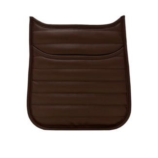 AHDORNED Sarah Quilted Faux Leather Messenger - Mocha