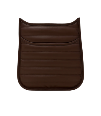 AHDORNED Sarah Quilted Faux Leather Messenger - Mocha