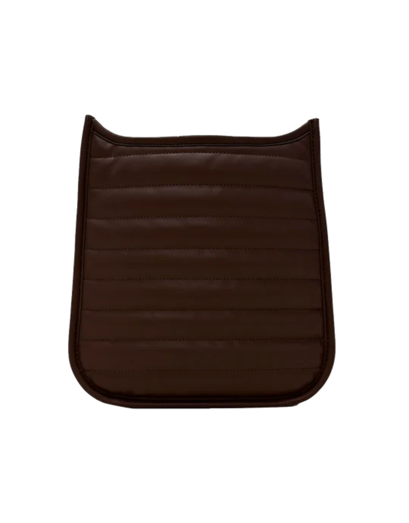 AHDORNED Sarah Quilted Faux Leather Messenger - Mocha