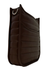 AHDORNED Sarah Quilted Faux Leather Messenger - Mocha AHDORNED Sarah Quilted Faux Leather Messenger - Mocha