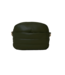 Sadie Quilted Faux Leather Zip Top Messenger - Army Green
