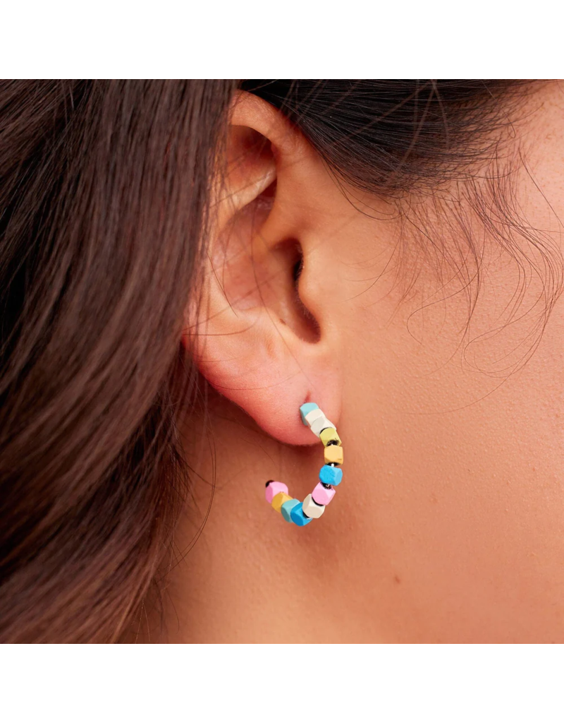 PURA VIDA Bahama Bead Hoop Earrings