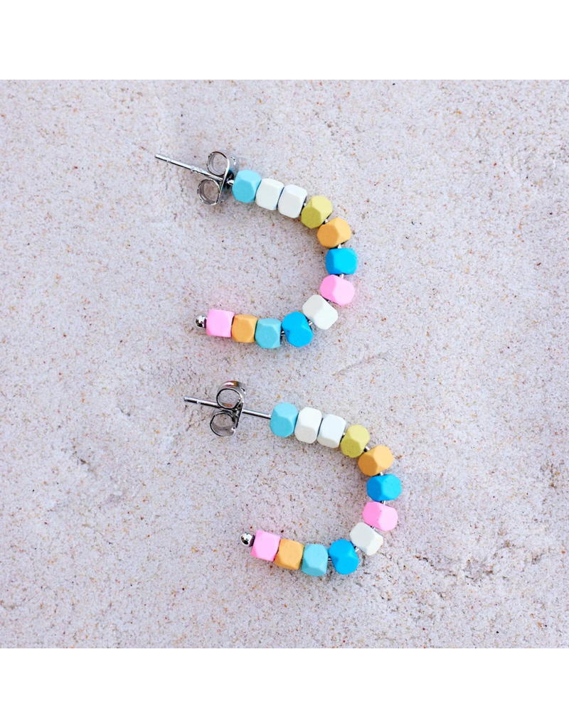 PURA VIDA Bahama Bead Hoop Earrings