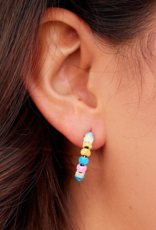 PURA VIDA Bahama Bead Hoop Earrings PURA VIDA Bahama Bead Hoop Earrings