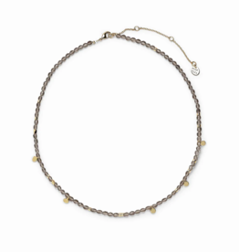 PURA VIDA Smokey Quartz Beaded Choker