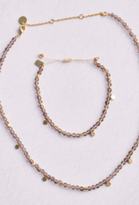 PURA VIDA Smokey Quartz Beaded Choker PURA VIDA Smokey Quartz Beaded Choker