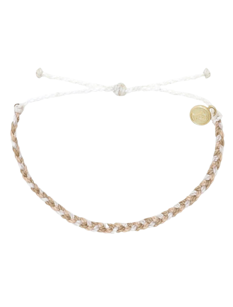 PURA VIDA Multi Mini Braided Bracelet in Leche