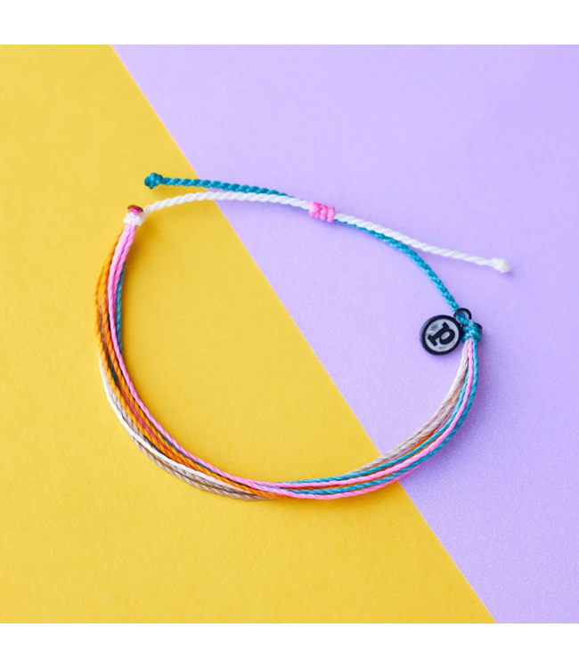 Pura Vida Original Silver Malibu Waterproof Adjustable Band...
