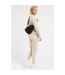 Beyond The Horizon Woven Neoprene Sling Backpack in Black